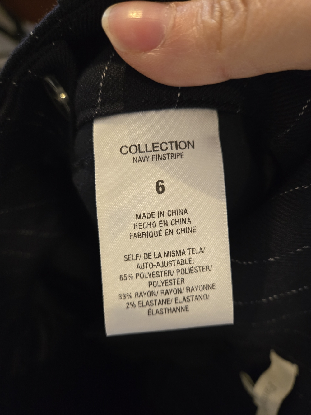 Favorite Daughter Navy Pinstripe Trousers - Picture 11 of 11